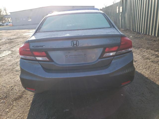 19XFB2F50DE202367 - 2013 HONDA CIVIC LX GRAY photo 6