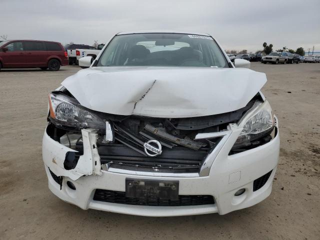 3N1AB7AP5EY324015 - 2014 NISSAN SENTRA S WHITE photo 5