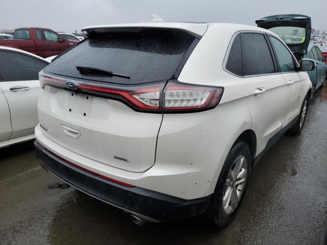 2FMTK3J83FBC27036 - 2015 FORD EDGE SEL WHITE photo 3