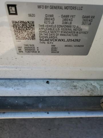 5GAEVCKWXLJ254292 - 2020 BUICK ENCLAVE AVENIR თეთრი ფოტო 13