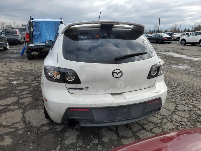 JM1BK34M891248909 - 2009 MAZDA SPEED 3 WHITE photo 6