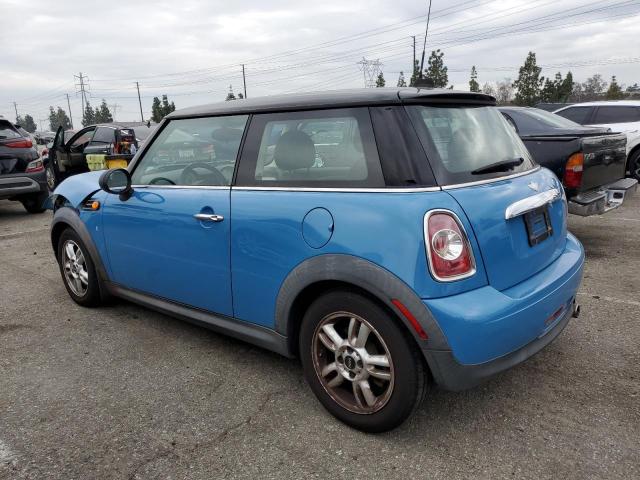 WMWSU3C58DT691334 - 2013 MINI COOPER BLUE photo 2