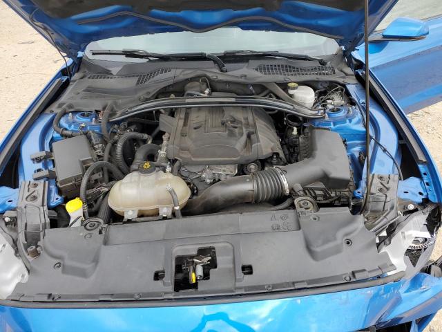 1FA6P8TH2K5156901 - 2019 FORD MUSTANG BLUE photo 11