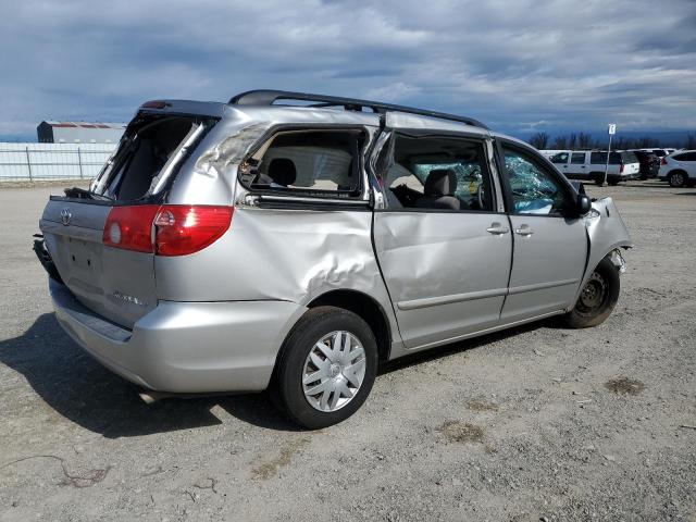 5TDZK23C08S190278 - 2008 TOYOTA SIENNA CE SILVER photo 3