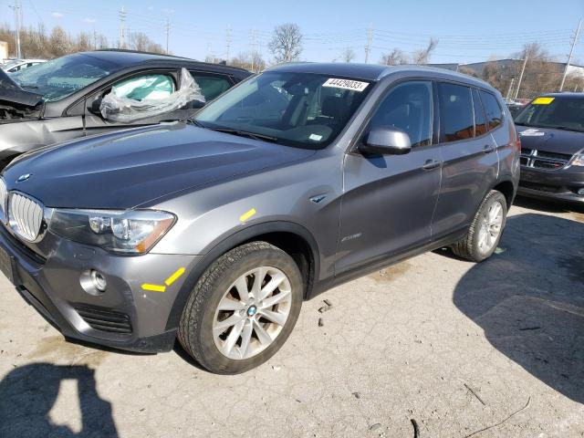 5UXWX9C55G0D79106 - 2016 BMW X3 XDRIVE28I GRAY photo 1