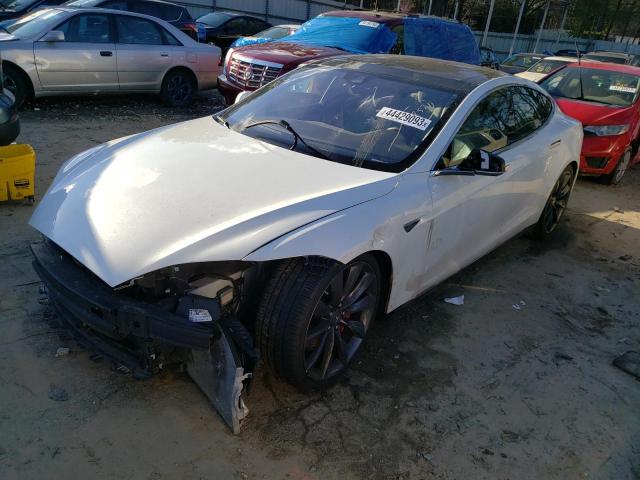 5YJSA1E40FF106501 - 2015 TESLA MODEL S Սպիտակ լուսանկար 1