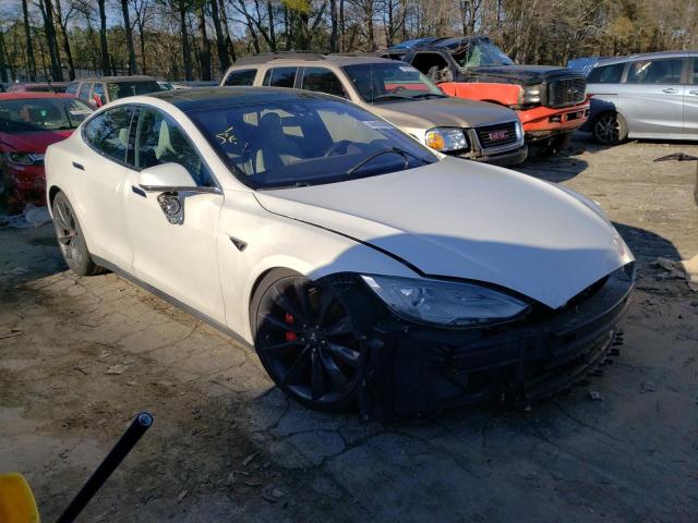 5YJSA1E40FF106501 - 2015 TESLA MODEL S Սպիտակ լուսանկար 4