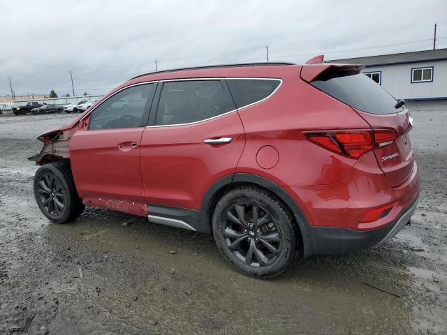 5XYZWDLA6JG554348 - 2018 HYUNDAI SANTA FE S BURGUNDY photo 2