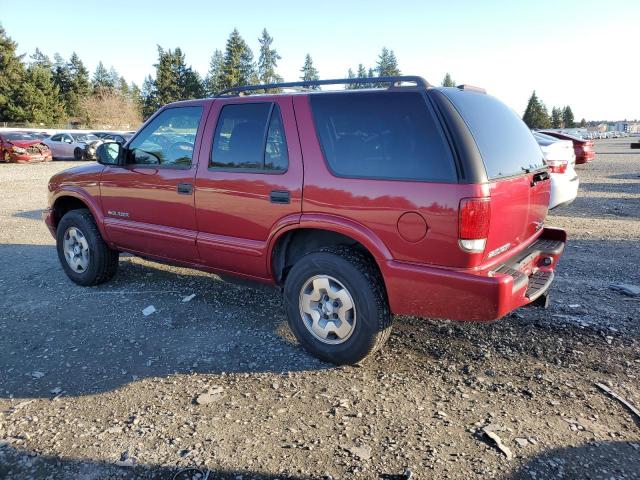 1GNDT13X53K149432 - 2003 CHEVROLET BLAZER RED photo 2