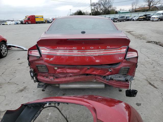 3LN6L2GK8DR821319 - 2013 LINCOLN MKZ RED photo 6