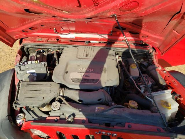 1C4HJWDG6JL923187 - 2018 JEEP WRANGLER U SPORT Червоний фото 11