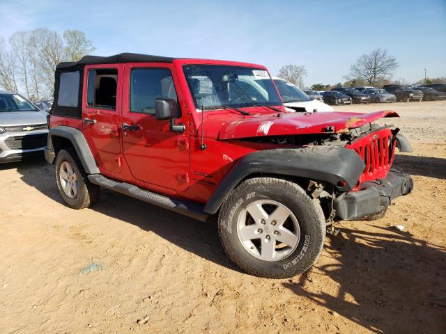 1C4HJWDG6JL923187 - 2018 JEEP WRANGLER U SPORT RED photo 4