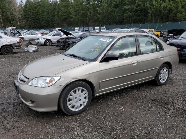 2HGES16554H573634 - 2004 HONDA CIVIC LX TAN photo 1