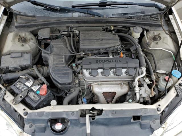 2HGES16554H573634 - 2004 HONDA CIVIC LX TAN photo 11