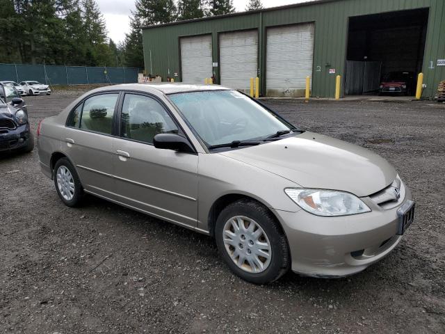 2HGES16554H573634 - 2004 HONDA CIVIC LX TAN photo 4