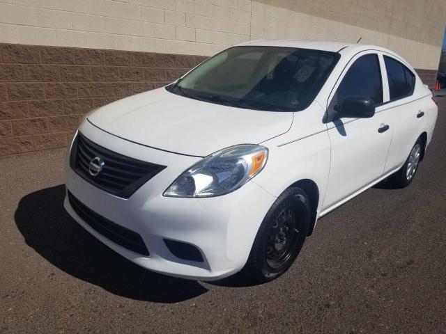 3N1CN7AP5EL858242 - 2014 NISSAN VERSA S WHITE photo 2