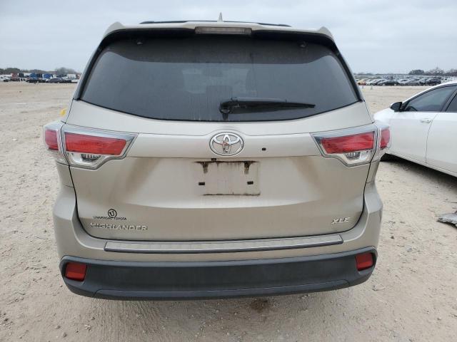 5TDKKRFH4ES035861 - 2014 TOYOTA HIGHLANDER XLE TAN photo 6