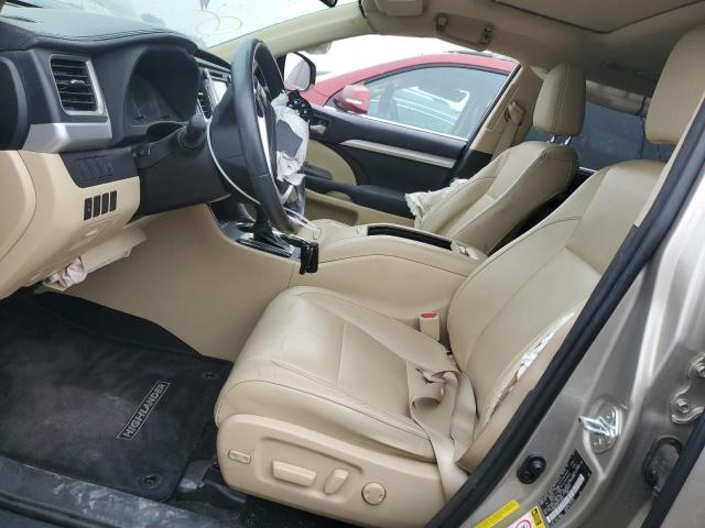 5TDKKRFH4ES035861 - 2014 TOYOTA HIGHLANDER XLE TAN photo 7