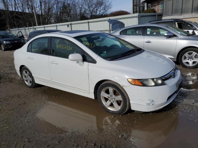 2HGFA168X8H312037 - 2008 HONDA CIVIC EX WHITE photo 4