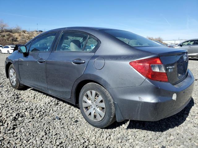 19XFB2F5XCE068675 - 2012 HONDA CIVIC LX CHARCOAL photo 2