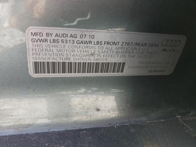 WAUKGAFB2BN016304 - 2011 AUDI A6 PRESTIGE ვერცხლისფერი ფოტო 12