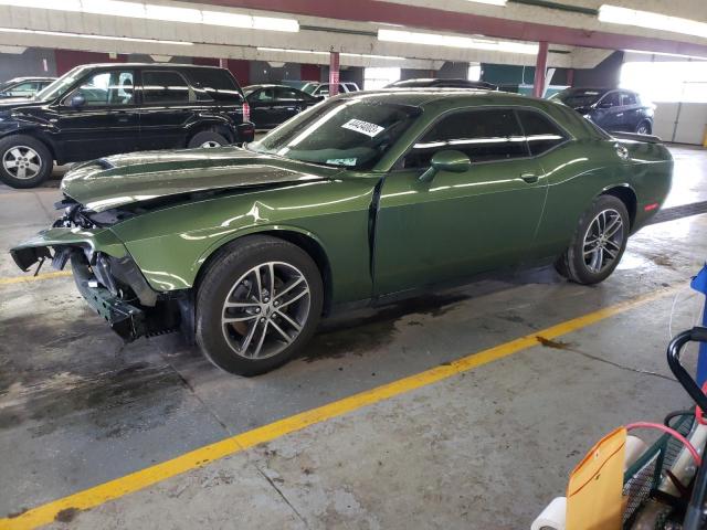 2C3CDZKG0KH737668 - 2019 DODGE CHALLENGER GT GREEN photo 1