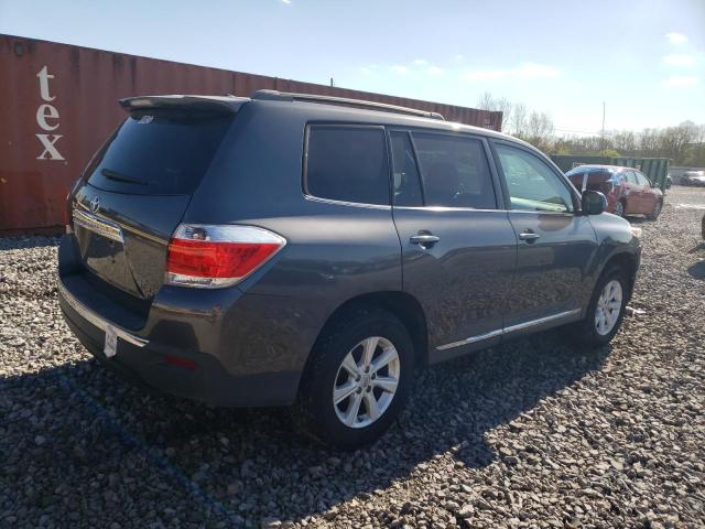 5TDZA3EH5CS017785 - 2012 TOYOTA HIGHLANDER BASE Сұр фото 3