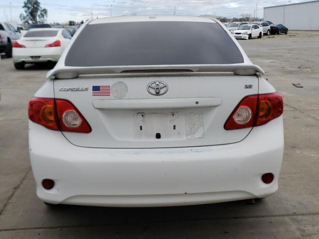 1NXBU4EEXAZ324829 - 2010 TOYOTA COROLLA BASE WHITE photo 6