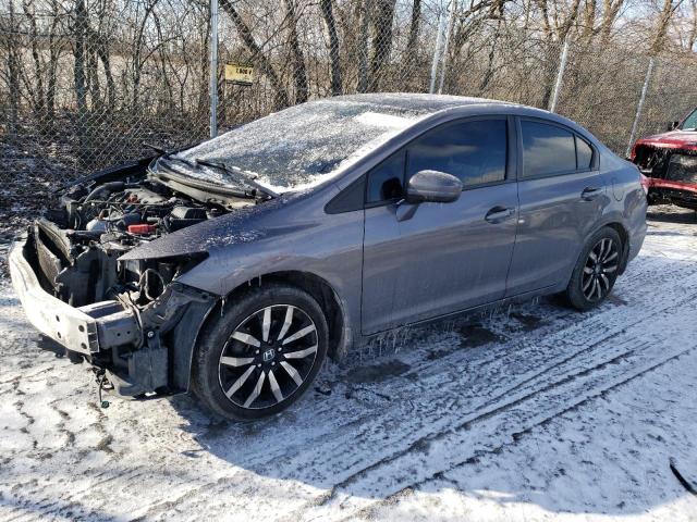 19XFB2F96EE053581 - 2014 HONDA CIVIC EXL GRAY photo 1