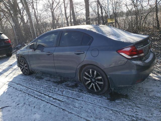 19XFB2F96EE053581 - 2014 HONDA CIVIC EXL GRAY photo 2
