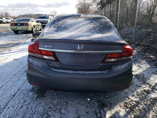 19XFB2F96EE053581 - 2014 HONDA CIVIC EXL GRAY photo 6