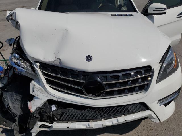 4JGDA5JB6FA452643 - 2015 MERCEDES-BENZ ML 350 WHITE photo 12