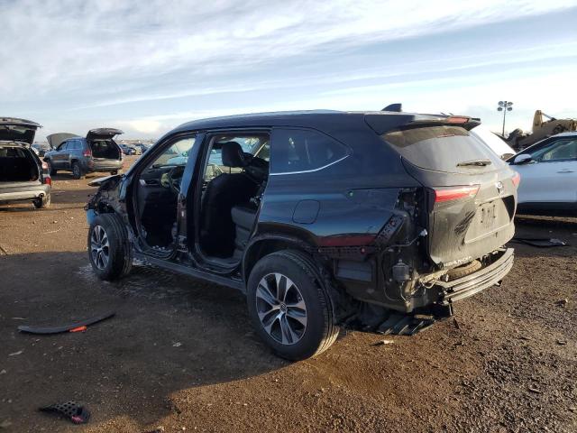 5TDHZRBH0NS577972 - 2022 TOYOTA HIGHLANDER XLE BLACK photo 2