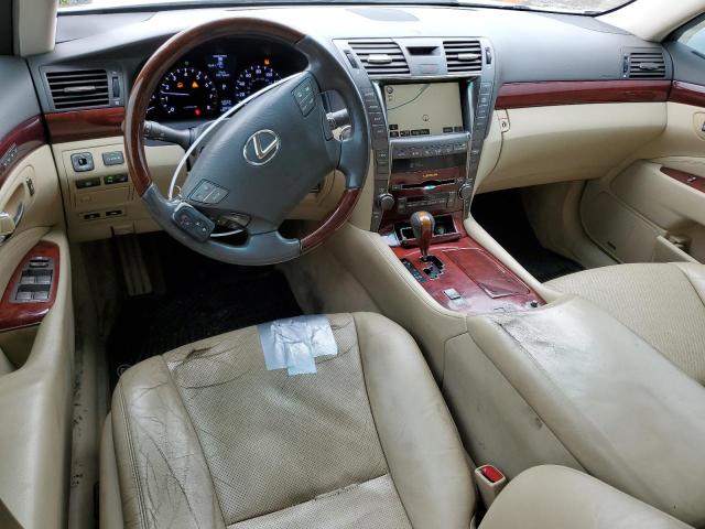 JTHBL46F985063209 - 2008 LEXUS LS 460 WHITE photo 8