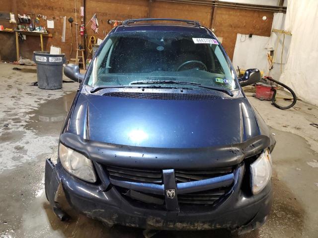 1D4GP45R77B148298 - 2007 DODGE CARAVAN SXT BLUE photo 5