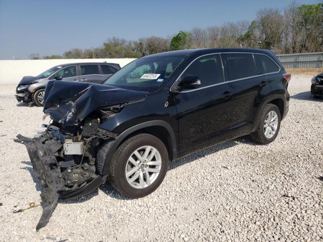 5TDZARFH6GS022839 - 2016 TOYOTA HIGHLANDER LE BLACK photo 1