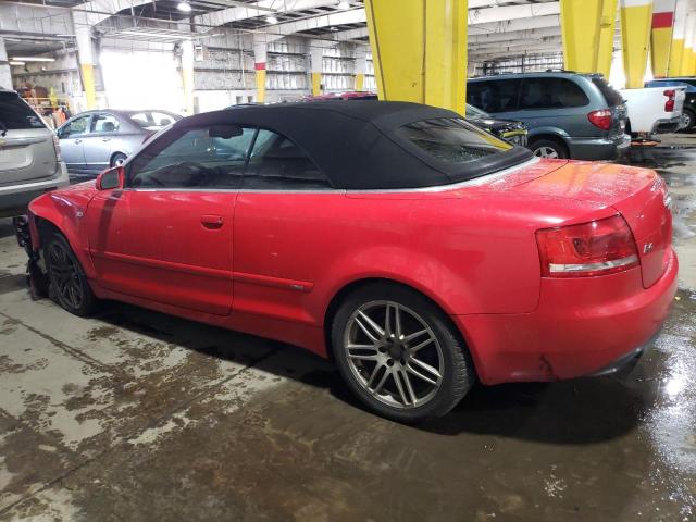 WAUAF48H49K011778 - 2009 AUDI A4 2.0T CABRIOLET RED photo 2