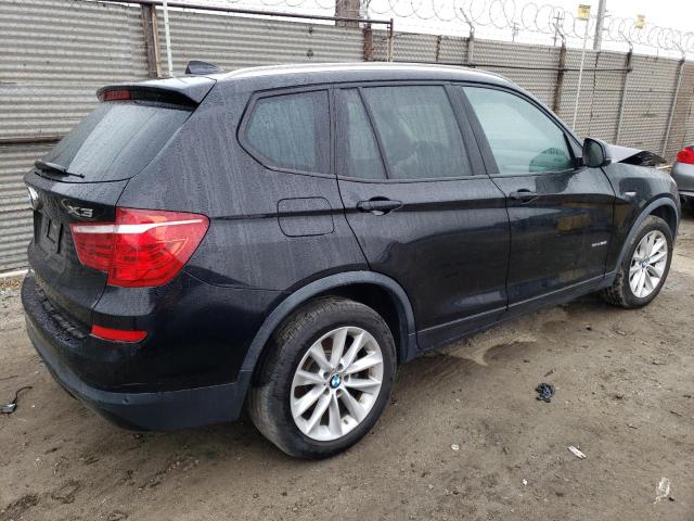 5UXWZ7C35H0V86641 - 2017 BMW X3 SDRIVE28I BLACK photo 3