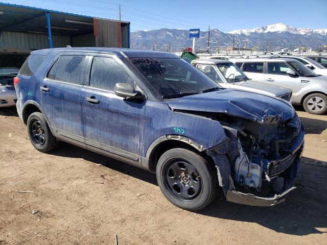 1FM5K8AR4GGA19059 - 2016 FORD EXPLORER POLICE INTERCEPTOR أزرق صورة 4