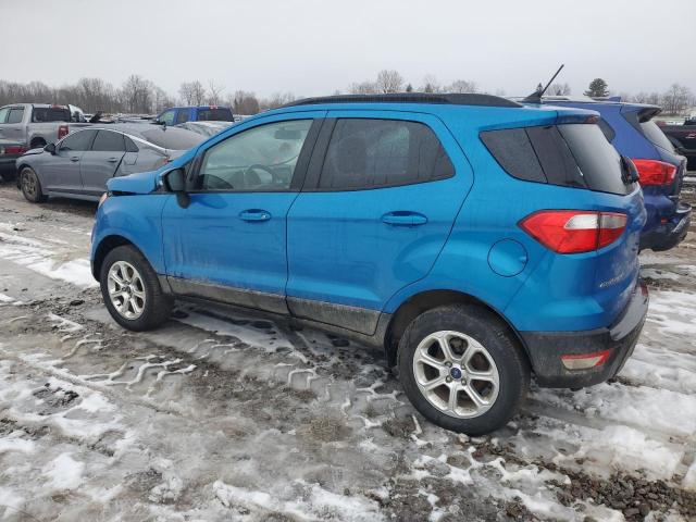 MAJ6P1UL5JC242806 - 2018 FORD ECOSPORT SE BLUE photo 2