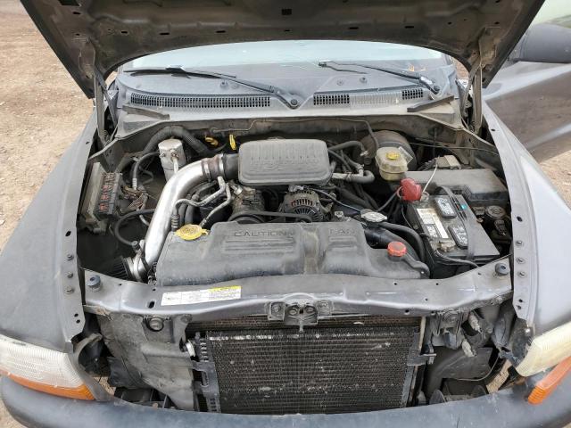 1D7FL16K74S579018 - 2004 DODGE DAKOTA SXT GRAY photo 11