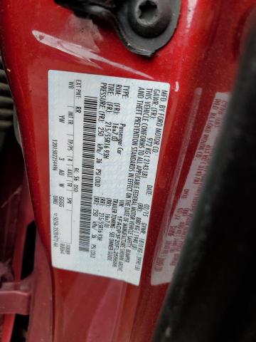 1FADP3F20FL255686 - 2015 FORD FOCUS SE RED photo 12