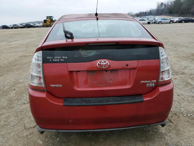 JTDKB20U097848465 - 2009 TOYOTA PRIUS RED photo 6