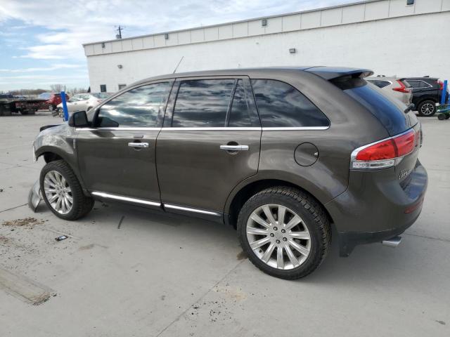 2LMDJ8JK9BBJ06185 - 2011 LINCOLN MKX BROWN photo 2