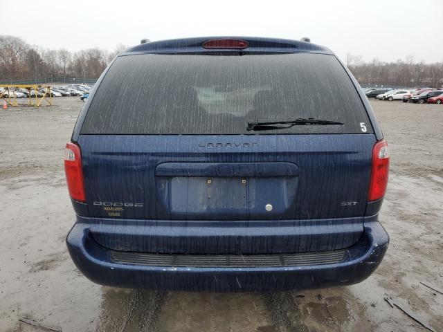 1D4GP45R56B571380 - 2006 DODGE CARAVAN SXT BLUE photo 6