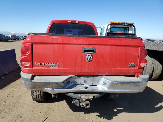 1D7HW42N96S516040 - 2006 DODGE DAKOTA SLT RED photo 6