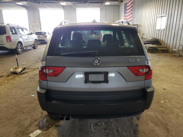 WBXPA93454WC32729 - 2004 BMW X3 3.0I SILVER photo 6