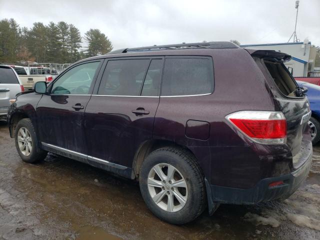 5TDBK3EHXDS273579 - 2013 TOYOTA HIGHLANDER BASE برغندي صورة 2