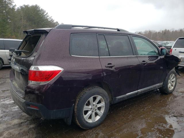 5TDBK3EHXDS273579 - 2013 TOYOTA HIGHLANDER BASE برغندي صورة 3