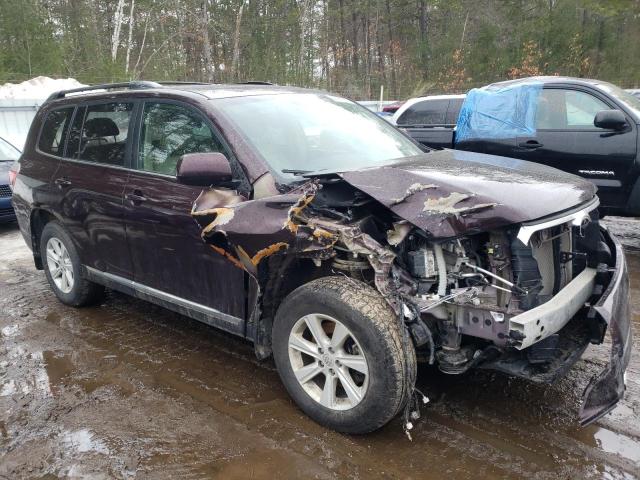 5TDBK3EHXDS273579 - 2013 TOYOTA HIGHLANDER BASE برغندي صورة 4